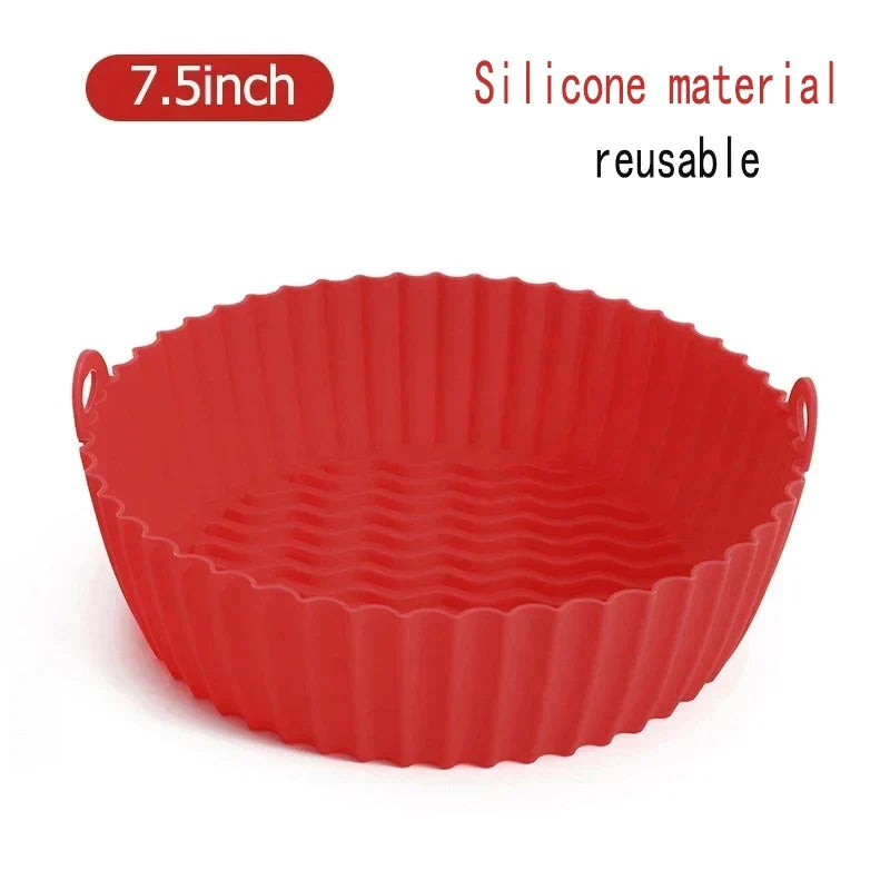 50Pcs Disposable Non-Stick Air Fryer Paper Liners – Round Baking Sheets Kitchen Airfryer Accessories for Easy Cooking & Cleanup