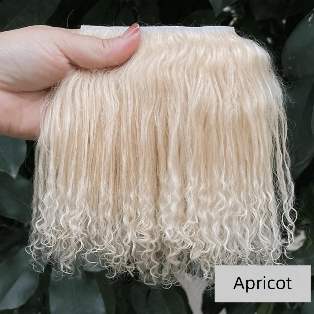 Mongolia Fur Sheepskin Curly Hair Extensions — Cute Wool Texture Wigs for SD, Blyth & BJD Dolls