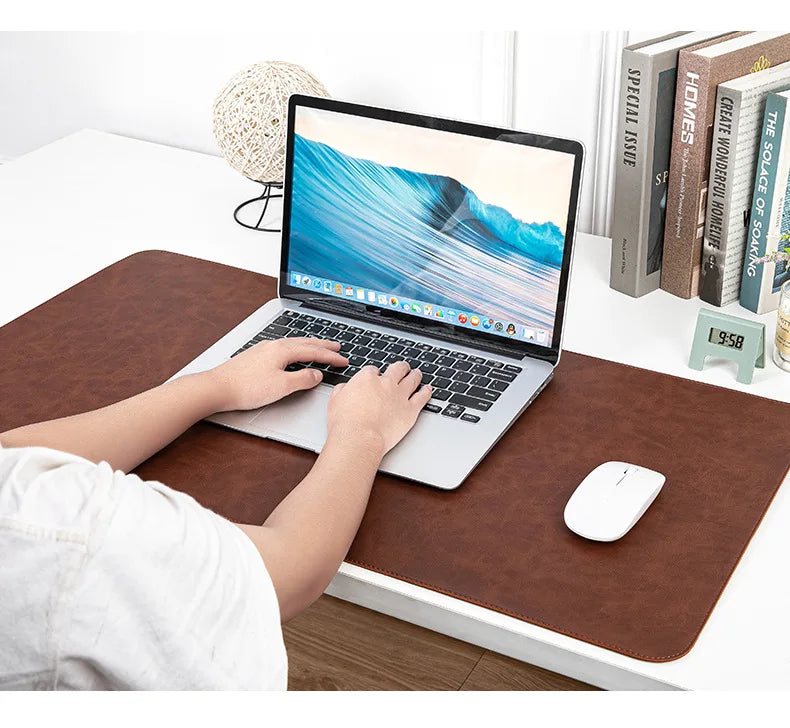 Waterproof PU Desk Pad – Large Non-Slip Mouse Pad & Keyboard Mat for Computer Laptop, Easy to Clean Protective Cover
