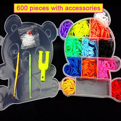 Pantone Color Rainbow Rubber Bands for Loom Bracelets – Western European Style DIY Arts & Crafts Kit