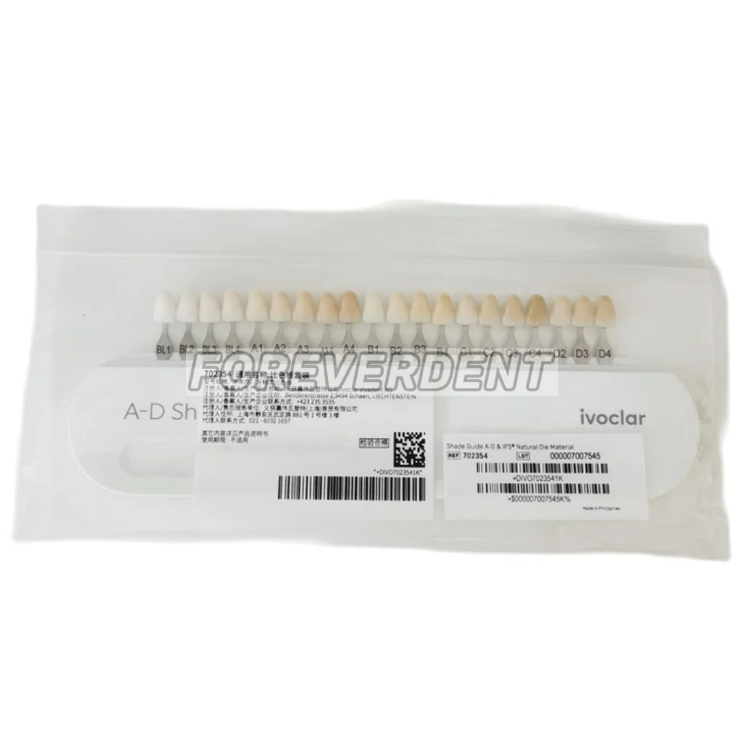 Dental A-D Bleached Shade Guide – 4/20 Colors Teeth Whitening Chart Based on Vita BL1/2/3/4