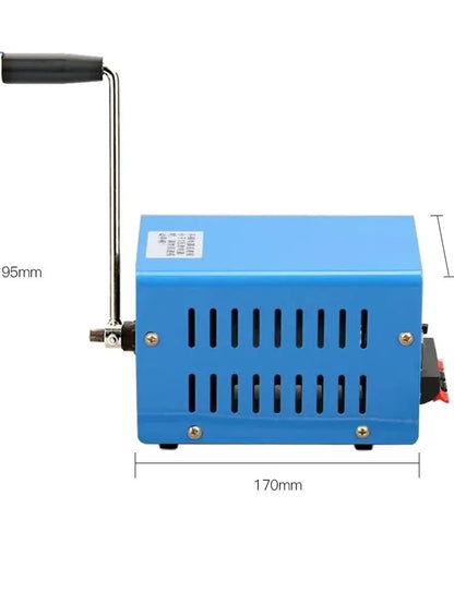 20W Outdoor Portable Hand Crank Generator — Multi-Function USB Emergency Survival Power Supply