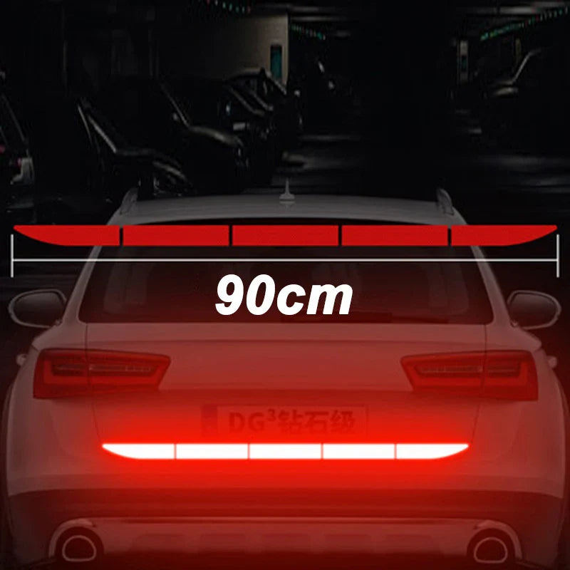 90cm Reflective Car Decal - Safety Warning Reflector Tape Stickers for Anti-Collision - Auto Accessories for Enhanced Visibility