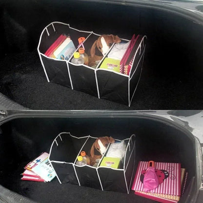 Foldable Car Trunk Organizer – Multi-Purpose Storage Box for Toys, Food & Car Accessories