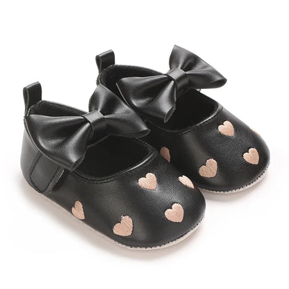 Baby Girl Princess Pre-Walker Shoes - Breathable Flower Bow Soft Sole Casual Sports Footwear 0–1 Year