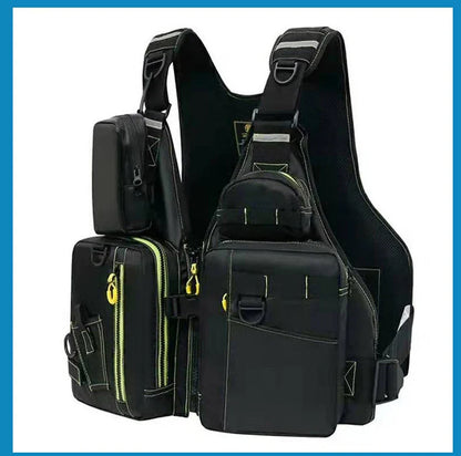Multi-Functional Life Jacket Vest for Outdoor Fishing – Safety Vest with Storage Pockets & Buoyant Materials