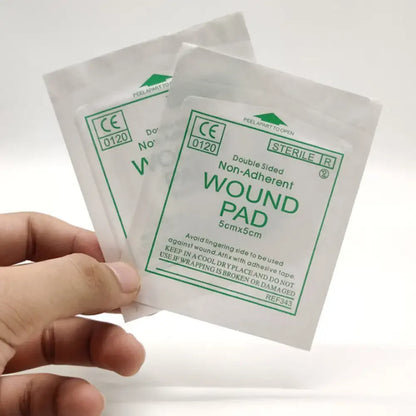 50/100PCS Sterile Non-Woven Gauze Pads - Waterproof Cotton Wound Care & First Aid Dressing Supplies