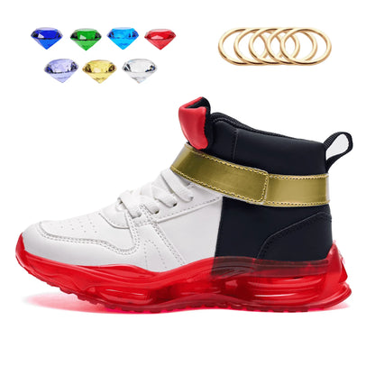 Shadow Red Sonic-Inspired Sneakers for Boys, Kids & Men – Casual Sport Shoes & Streetwear Trainers
