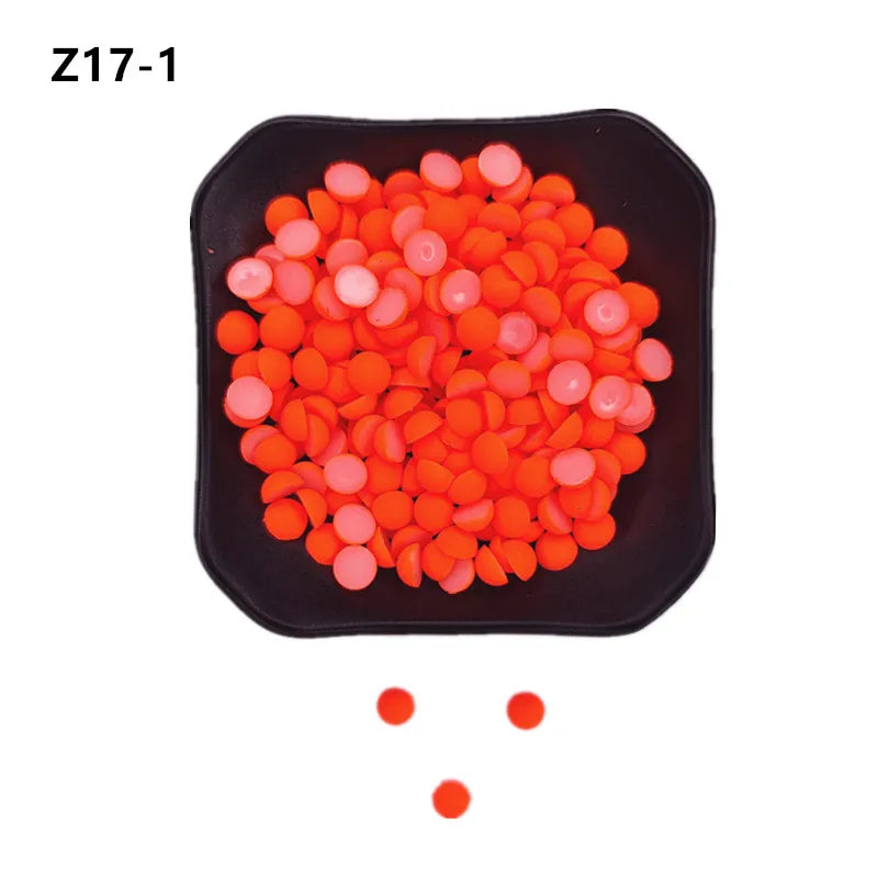 ABS Flat Half Round Beads - 6mm & 10mm Matte Plastic Beads for Clothing Accessories