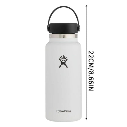 32oz Stainless Steel Insulated Office Cup with Leak-Proof Soft Cover and Handle - Vacuum Insulated Water Cup