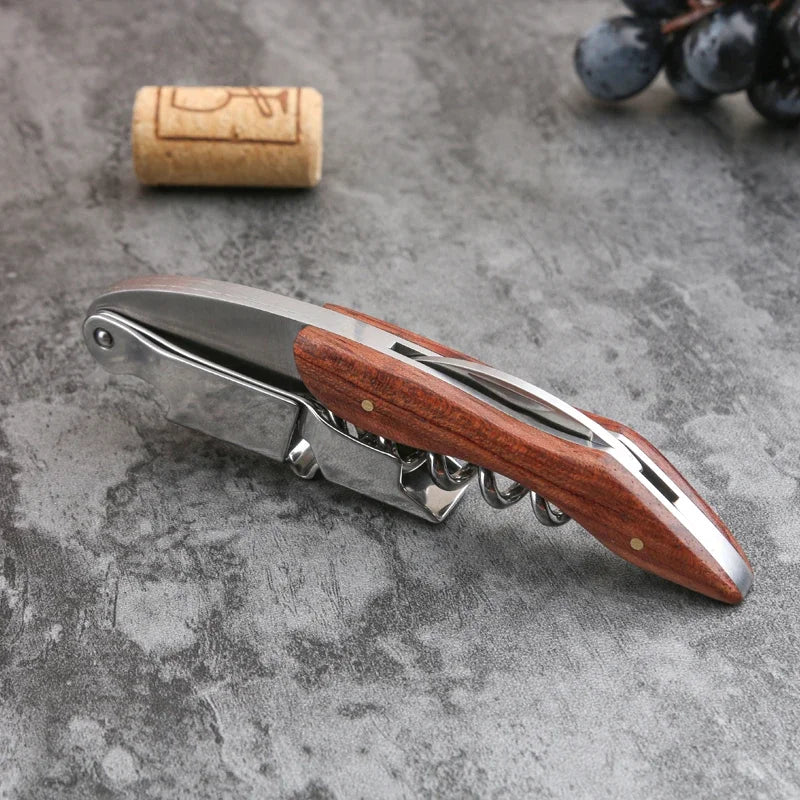Waiter's Corkscrew - Premium Wine Opener for Effortless Cork Removal