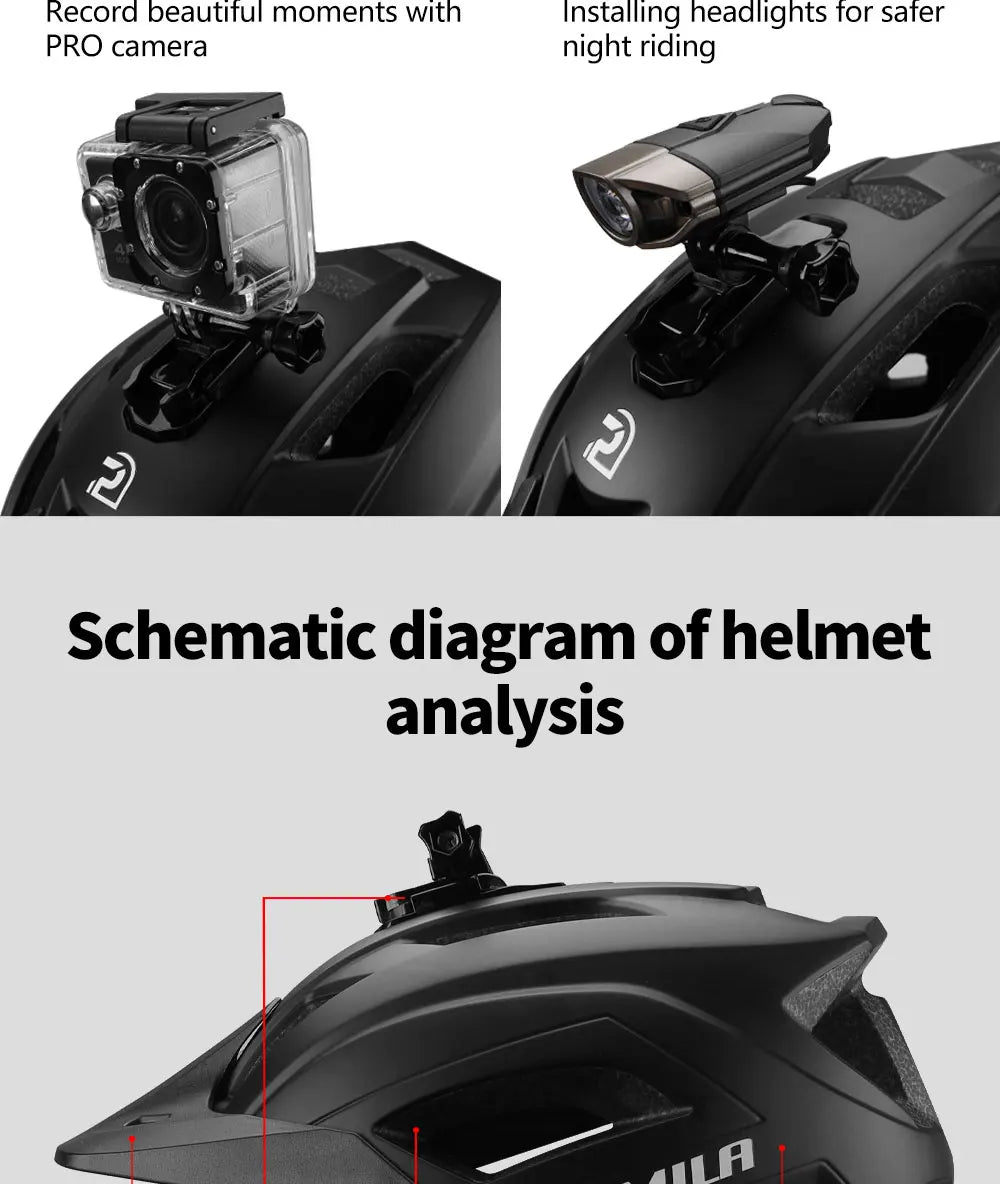 Ultralight Cycling Helmet for Road & MTB, Integrally-Molded Bike Safety Cap, Racing Bicycle Gear for Men & Women