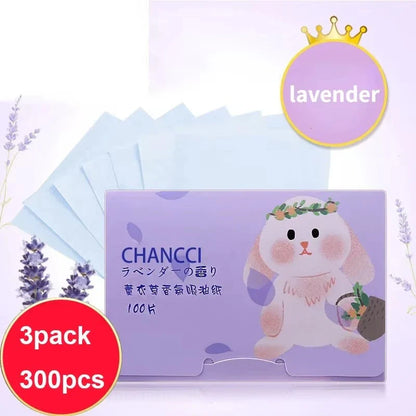 100/300PCS or 6 Packs Portable Facial Oil Blotting Papers – Oil Control & Face Cleansing Wipes