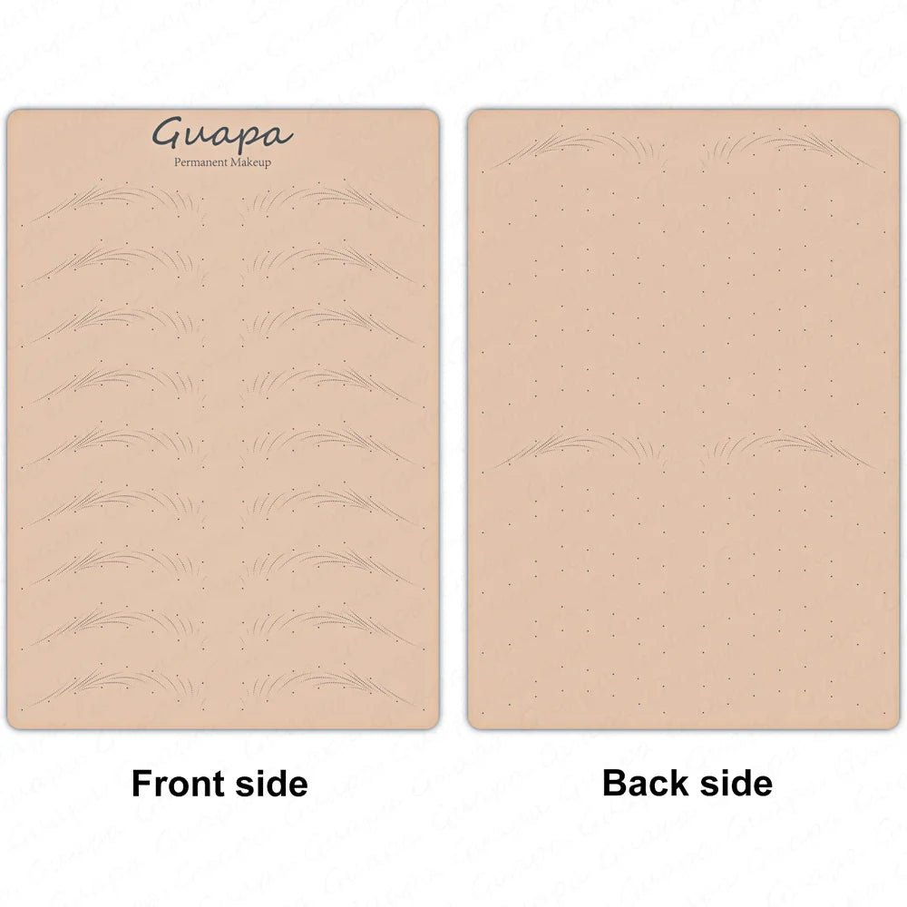 Microblading Practice Skin Sheets — Eyebrow Segment Tip Joint Texture for Semi-Permanent Makeup Training