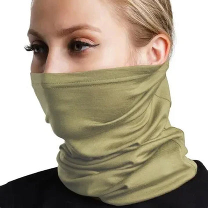 Merino Wool Neck Gaiter - Lightweight Warm Ski Scarf Wrap for Men & Women