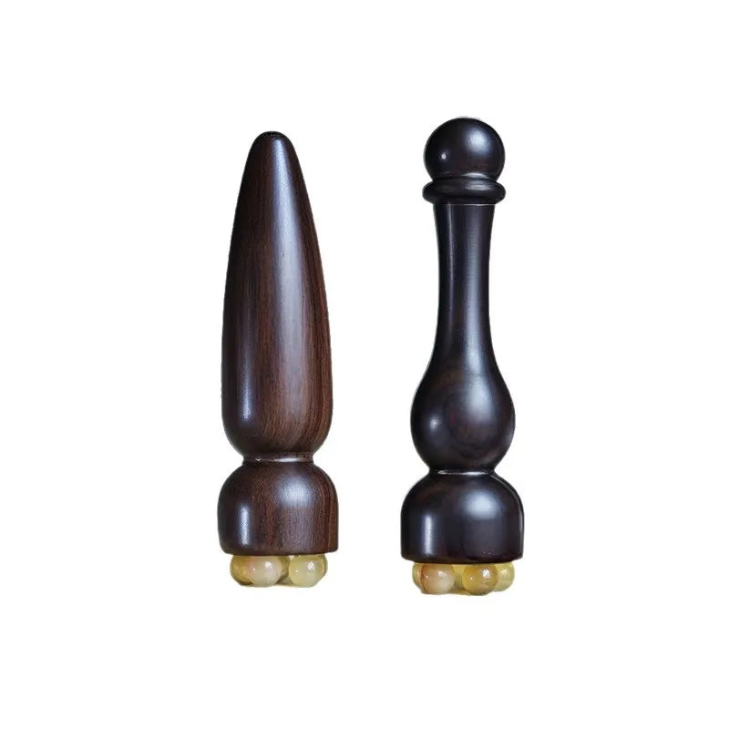 Small Lotus Pod Wooden Facial Massager - Natural Wood Skin Care & Relaxation Tool
