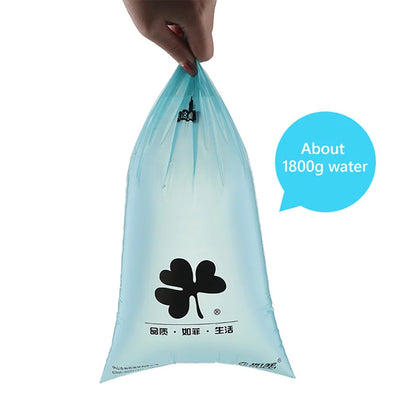 50Pcs Disposable Self-Adhesive Car Garbage Bags - Biodegradable Rubbish Bin Hanging, Waterproof, Home Kitchen Trash Storage Bag