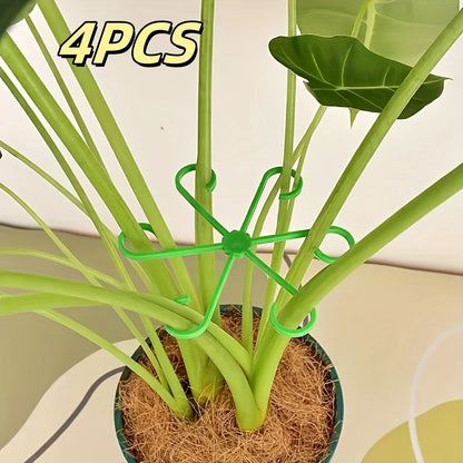 4PCS Plant Support Stakes – Anti-Toppling Folding Fixator Poles for Flowers & Hydroponic Plants