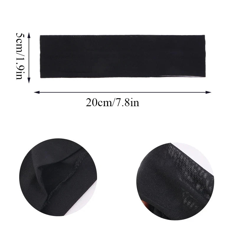 Summer Sports Headbands for Women – Solid Color Elastic Fitness, Yoga, and Running Bandanas, Stretch Makeup Hair Accessories 2023