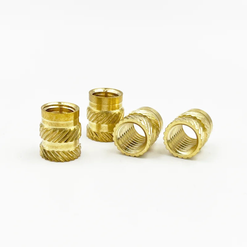 Brass Insert Nut Set M2–M6 – Knurled Hot Melt Threaded Copper Nuts for 3D Printing & Injection Molding