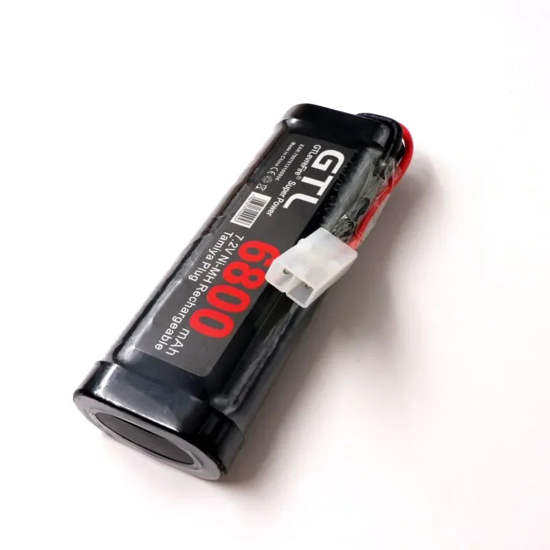 New 7.2V 6800mAh NiMH Battery Pack – Rechargeable Power for RC Cars, Trucks & Tanks