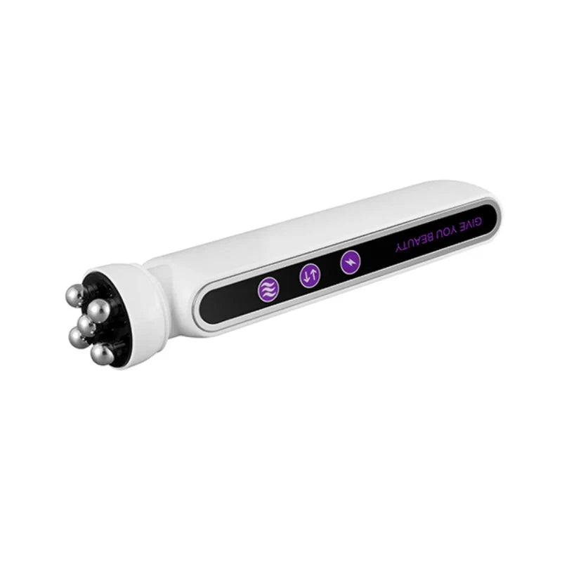 3 in 1 RF EMS Facial Roller Massager – 360° Skin Lifting, Fine Line Reduction, Microcurrent Beauty Machine