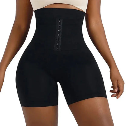 Women’s High Waist Firm Tummy Control Shapewear – Hook Body Shaper Shorts with Butt Lifter Slimming Fajas