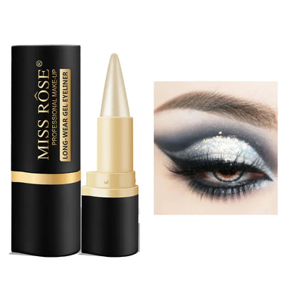Creamy Texture Eyeliner – Sweat-Proof High Pigment Pencil, 1/2 Count for Daily Makeup