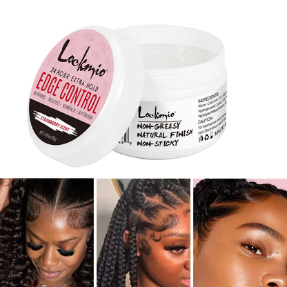 Edge Control Gel for Women & Kids – 30g Long-Lasting Anti-Frizz Hair Wax, Strong Hold Smoothing Styling Pomade for Natural Finish