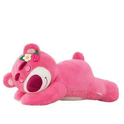 90cm Disney Toy Story Lotso Strawberry Bear Plush Sofa Pillow – Cute Stuffed Toy Gift for Kids & Friends