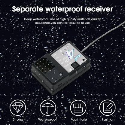 TX4 2.4GHz 4CH Radio Transmitter Controller with Receiver for RC Car and Boat Remote Control System