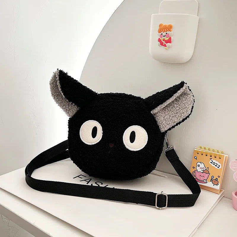 Japanese Kawaii Cartoon Plush Shoulder Bag – Small Crossbody Phone & Purse Bag for Women