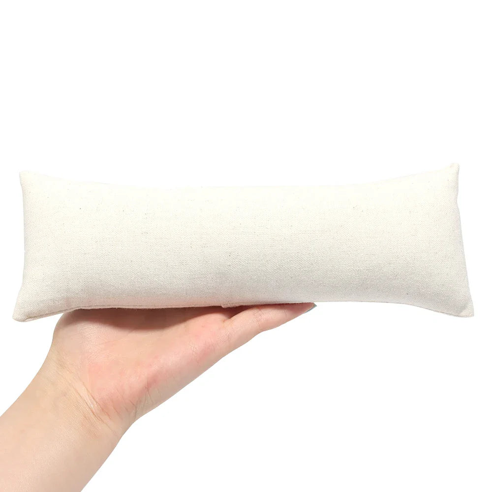 Velvet PU Leather Jewelry Pillow Stand – Organizer for Bracelets, Bangles, Anklets & Watches, Display & Photography Prop