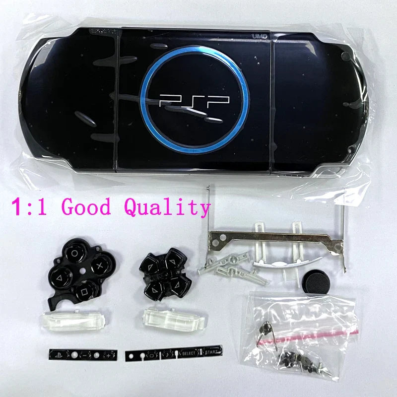 Replacement Faceplate Shell Case for PSP 3000 – Full Housing Cover with Buttons Kit for PSP3000 3006 3008