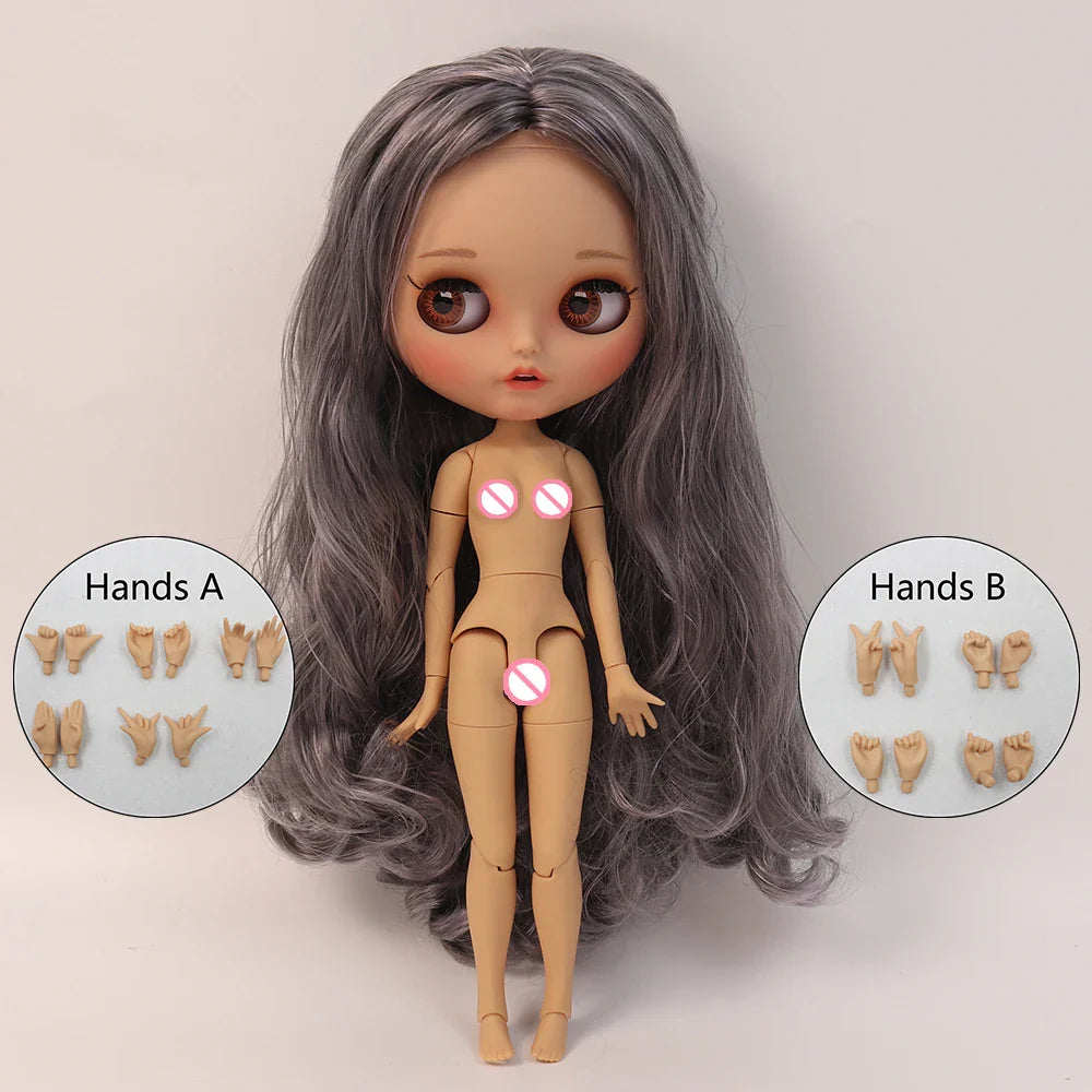 ICY DBS Blythe 1/6 BJD Doll – 30cm Tan Skin Matte Face Jointed Body, Anime Girl Toy Gift