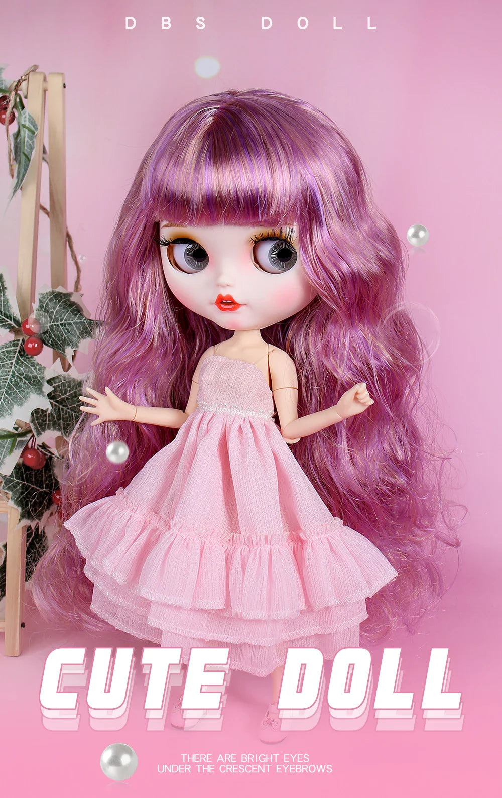 ICY DBS Blyth Doll – 1/6 Joint Body BJD Anime Doll, 30cm White Skin Matte Face Special Combo Toy