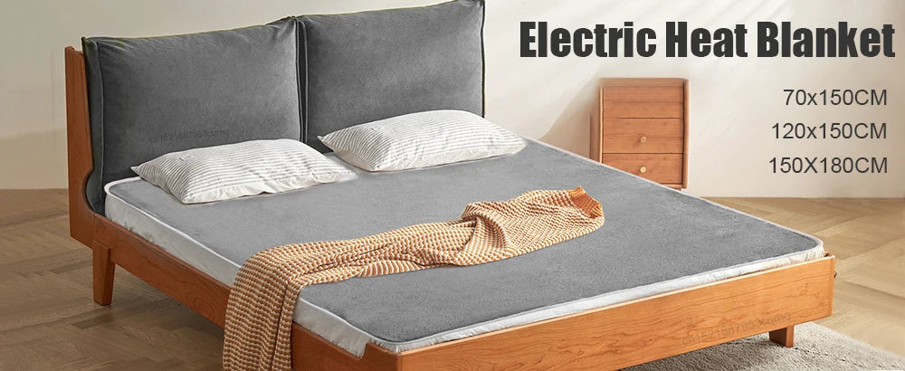 220V Electric Heating Blanket – Thicker Thermal Mattress with Automatic Thermostat for Body Warmth and Room Comfort