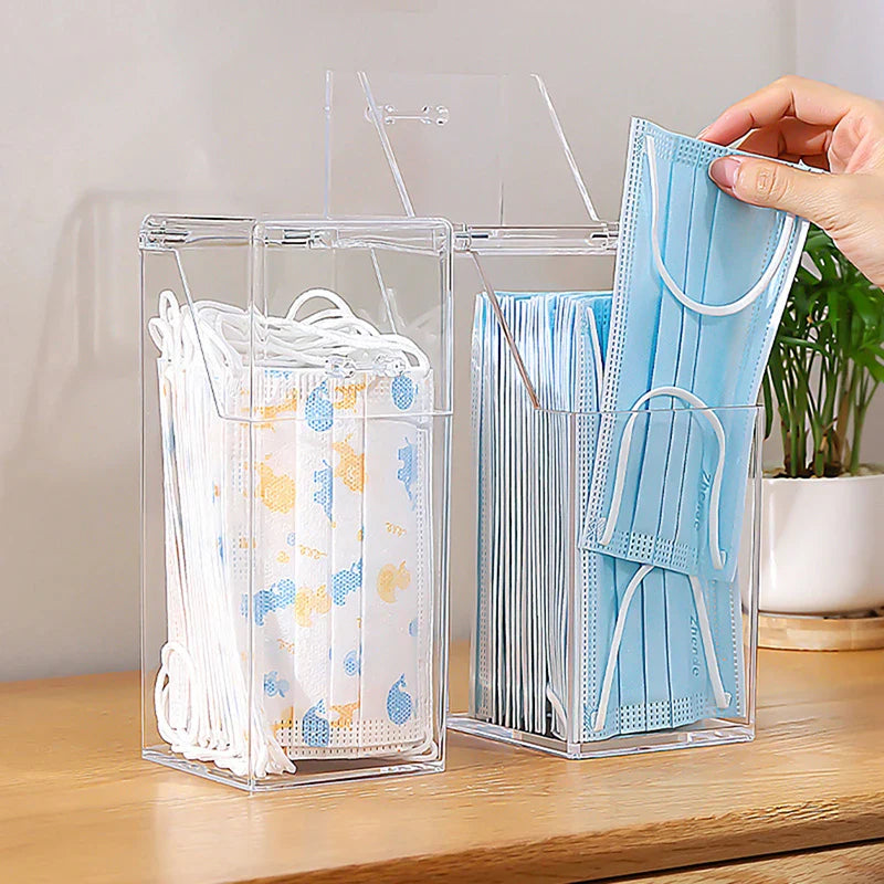 Mask & Wet Tissue Storage Box – Dustproof Baby Wipes Dispenser with Lid for Kitchen & Household