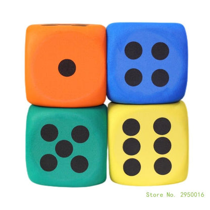 80mm Large Foam Dot Dice – Six-Sided Counting Toy for Kids, Learning Aids for Classroom Math and Board Games