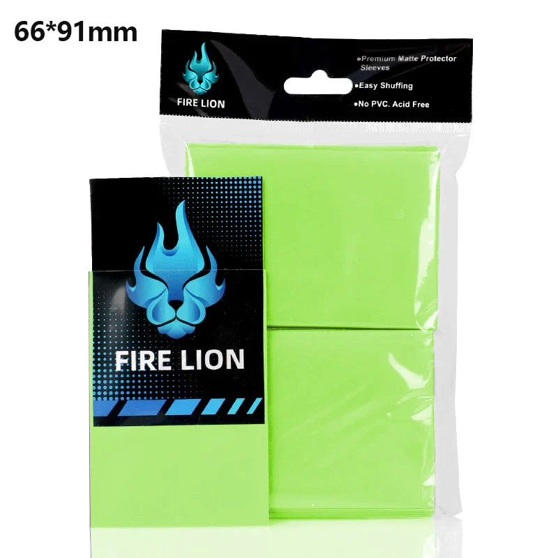 100PCS Matte Card Sleeves 66x91mm — Frosted Trading Card Protectors for MTG & TCG Game Cards