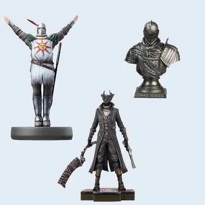 Model Hunter Bloodborne & Dark Souls Action Figures – Solaire of Astora & Black Knight PVC Toy Dolls, Collectible Birthday Gift