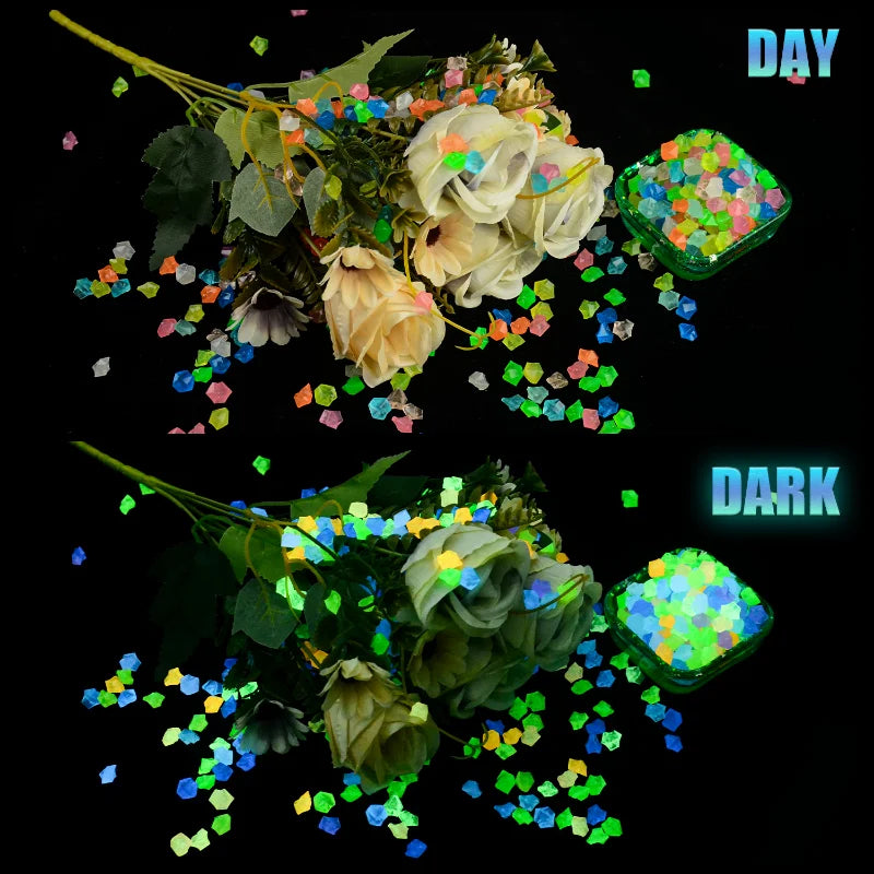 300/500 Pcs Luminous Garden Pebbles - Glow in the Dark Stones for Outdoor, Fish Tank, and Aquarium Deco