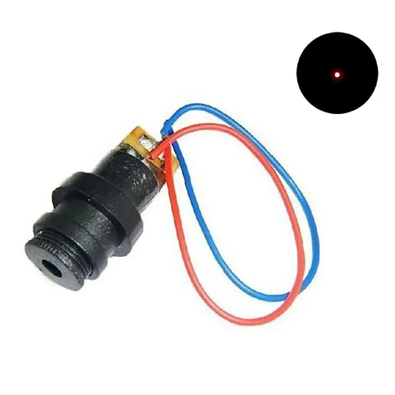 650nm 5mW Red Laser Module – Point, Line, Cross Focusable Glass Lens, Industrial Class