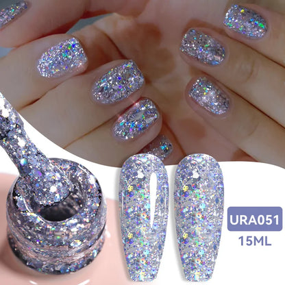 UR SUGAR 15ml Jelly Milky White Gel Polish – Translucent UV Soak Off Nail Art Varnish Semi-Permanent Fashion Nail Color