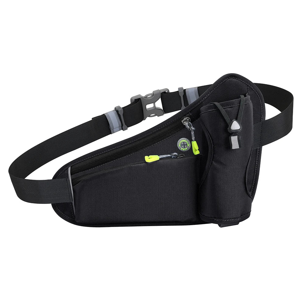 Running Waist Bag with Water Bottle Holder – Hydration Fanny Pack for Men & Women, Gym, Jogging, and Cycling
