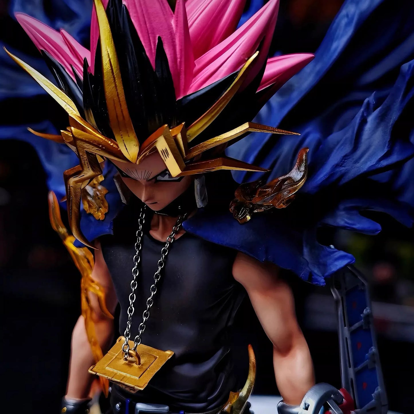 Yugi Muto Duel Monsters Action Figure - 28cm Dark Game PVC Statue, Collectible Figurine & Kids Toy Gift