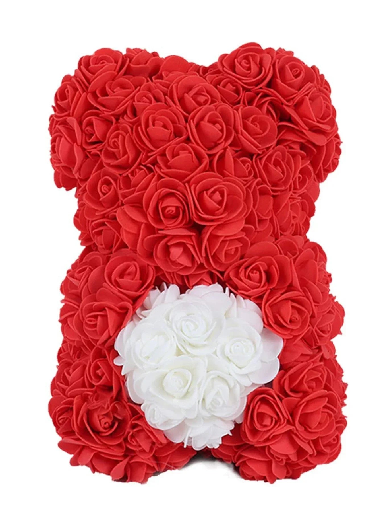 25cm Eternal Rose Teddy Bear – Artificial Flower Gift for Mom, Mother’s Day, Birthday, Valentine’s & Anniversary