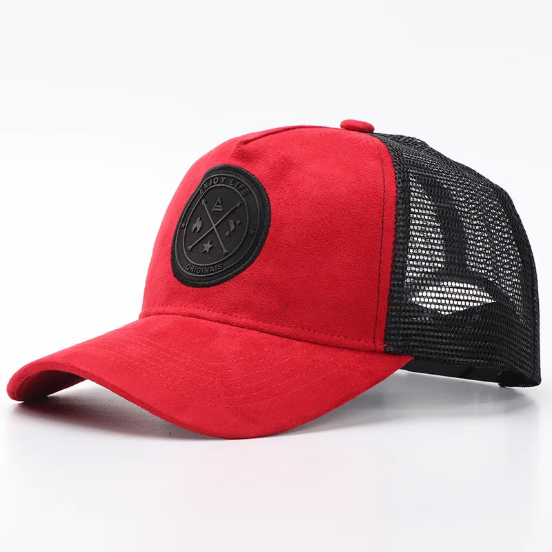Unisex Cotton Mesh Trucker Hat - Multi Color Casual Summer Baseball Cap for Men & Women