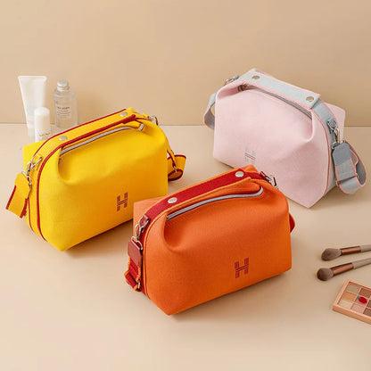 Waterproof Travel Cosmetic Bag - Outdoor Dustproof Zipper Handbag for Ladies Toiletries Storage - Simple and Convenient Accessories