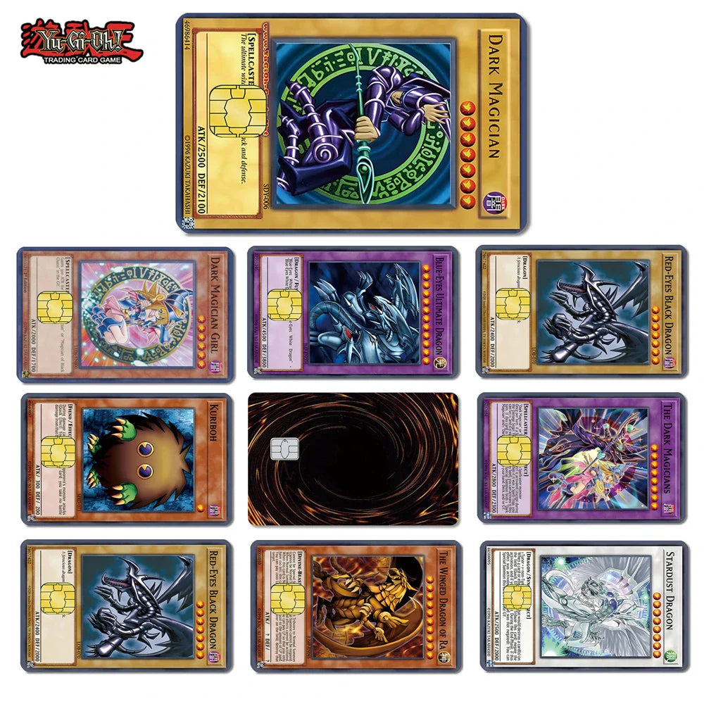 Anime Yu-Gi-Oh! Yugi Muto 2.5D HD Matte PVC Sticker — Waterproof Skin for Credit & Debit Cards